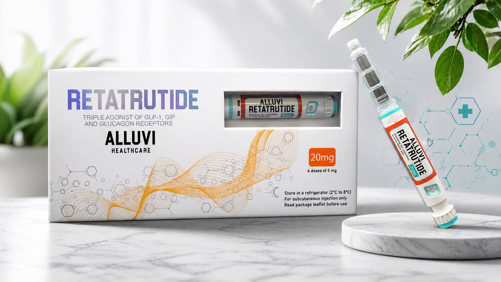 Alluvi Retatrutide 20mg research product UK